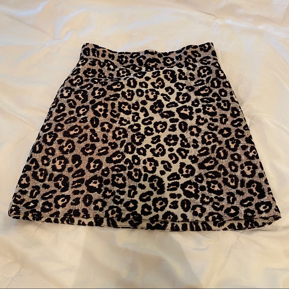 Topshop Leopard Skirt
